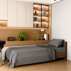 Bedding Twin Bed Sheets Set - 3 Piece Bedding - Brushed Microfiber - Shrinkage And Fade Resistant - Easy Care -Twin, Grey