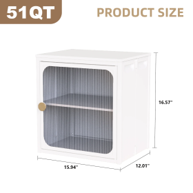 Single Sturdy  Convenient Fordable Cabinet, Durable Steel-Wood Combo With Anti-Slip Design  Quick Fold  Install, Easy To DIY Storage Container With Do