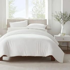 Serta Simply Clean Solid Duvet Cover