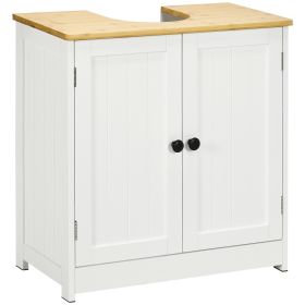 Bathroom Vanities Under Sink Storage Cabinet Cupboard with 2 Doors, 23.5" x 11.75" x 24", White