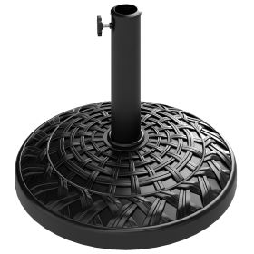 19 Patio Umbrella Base, 26 Lbs Concrete Heavy Duty Umbrella Stand, Round Patio Umbrella Holder For 1.5 1.9 Umbrella Poles For Outdoor, Lawn, Poolside,
