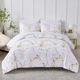 Marble White Duvet Cover Set
