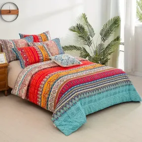 Boho Red Duvet Cover
