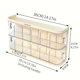 With 12 Compartments  Wall-mounted Hair Accessory Storage Box - Large Capacity Plastic Storage Box, Can Store Hair Clips, Ties, And Jewelry - Transpar
