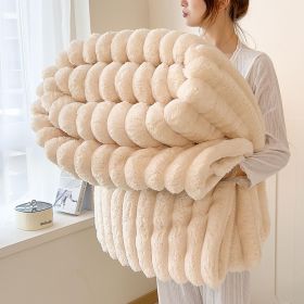 Luxurious Faux Rabbit Fur Blanket - Soft, Warm, And Comfortable, Perfect For Sofas, Beds, Offices, And Travel - A Versatile, All-season Gift And A Gre