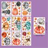 9 Sheets Fall Window Clings 98PCS Thanksgiving Window Stickers Pumpkin Maple Leaf Double Sided Static Window Decals for Autumn Party Supplies