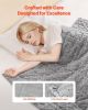 Weighted Blanket 20lb 60 x 80 in Queen Size Sherpa Fleece Heavy Blanket