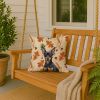 Black and Tan Miniature Pinscher Heirloom Fall Throw Pillow Decorative Indoor Outdoor Accent Cushion for Couch, Bed or Patio, 18Hx18W
