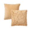 HGTV Triple Jacquard Carved Faux Fur Pillow Nomadic Desert 22 x 22 inches