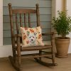Westie Heirloom Fall Throw Pillow Decorative Indoor Outdoor Accent Cushion for Couch, Bed or Patio, 14Hx14W