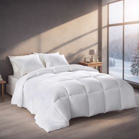 White Oversized Checkered Quilted Plump Duvet Luxury Hotel-grade Comfort For Bedrooms And