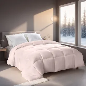 Pink Extra Large Plump Thick Duvet - Enhanced Warmth & Skin-friendly Comfort. Fits Single/double Beds. Luxury Hotel-grade Insert For Bedroom Use. Perf