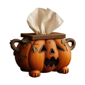 Halloween Pumpkin Tissue Box Holder Sanitary Rack