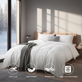 White & Pink Extra Large Duvet Cover Set Crafted From Premium Breathable Microfiber In Bohemian Style. Hotel-grade Minimalist Design Suitable For Bedr