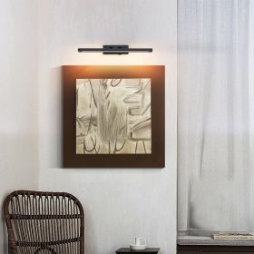 Picture Light Battery Operated With Remote, LED Black Art Lights For Paintings Rechargeable Dimmable And Timer, 16in Wall Sconce For Art Painting Gall (Option: Black)