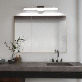 Modern Bathroom Light Fixtures Dimmable LED Vanity Lights Chrome Lamps For Bathover Mirror 24 Inch Vanity Sconces Indoor 12W Bar Lighting For Bathroom (Option: 24inch 12W)