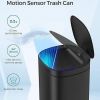 Motion Sensor Stainless Steel 13 gallon Trash Can with Ozone Button
