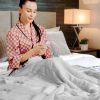 Heated Electric Sherpa Throw Blanket