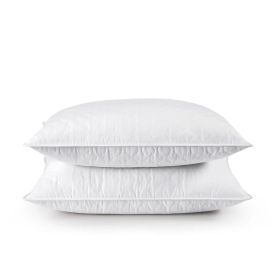 Set of 2 Machine Washable Down Feather Blend Pillow (size: King Size)