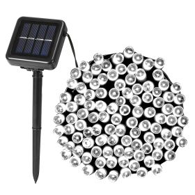 1Pc 200 LED 22M Solar String Lights With 8 Lighting Modes IP44 Waterproof For Christmas Wedding Party Garden Yard Decor (Option: White)