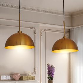 41inch Industrial Modern Copper Color Double Pendant Light Adjustable Ceiling Hanging Lamp With Bright Finish For Dining Room, Kitchen, Or Living Room (Option: Coppery)