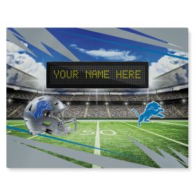 Official NFL - 62" x 84" Personalized Washable Rug (Option: Lions)