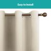 Polyester Grommets Thermal Insulated with Coated Lining 52 in. W x 84 in. L Indoor Blackout Curtains (Set of 2)