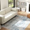 HOMCOM Area Rug 4x6, Machine Washable Rug, Non-Slip Modern Abstract Floor Carpet for Living Room, Bedroom, Dining Room,