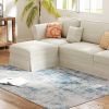 HOMCOM Area Rug 4x6, Machine Washable Rug, Non-Slip Modern Abstract Floor Carpet for Living Room, Bedroom, Dining Room,
