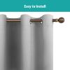 Grommets Thermal Insulated with Coated Lining 52 in. W x 63 in. L Indoor Blackout Curtains (Set of 2)