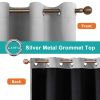 Grommets Thermal Insulated with Coated Lining 52 in. W x 63 in. L Indoor Blackout Curtains (Set of 2)